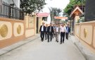 Bí thư Huyện uỷ, Chủ tịch HĐND huyện Nguyễn Văn Biện kiểm tra tiến độ xây dựng Nông thôn mới nâng cao tại xã Thiệu Ngọc